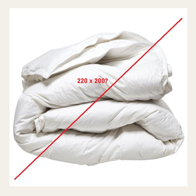 dekbed maat 220 breed