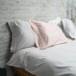 Zijde dekbedovertrek wit 240x220 Aya