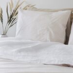 Newport streep beige dekbedovertrek