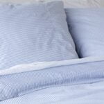 Newport streep blauw dekbedovertrek