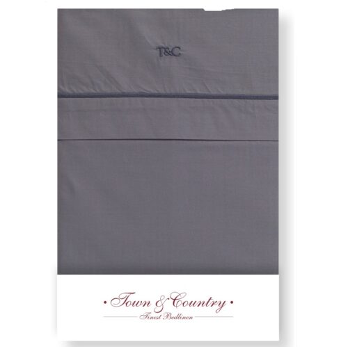 fris katoen laken antraciet grijs