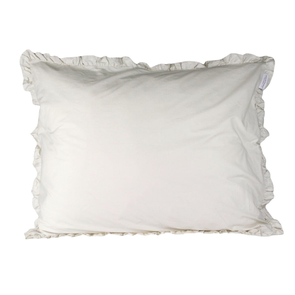 roesjes kussenslopen 60x70 town en Country ecru creme