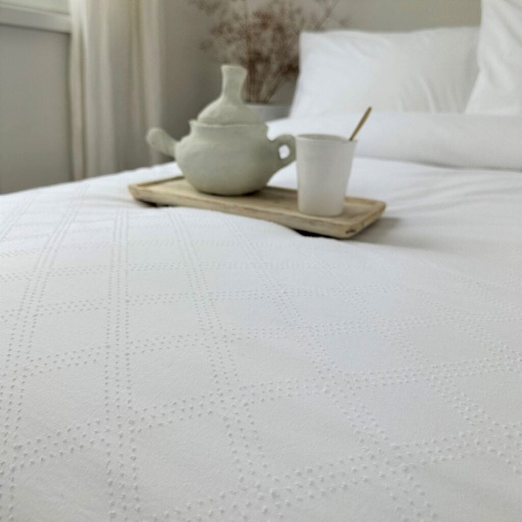 Bel Air wit dekbedovertrek lits jumeaux