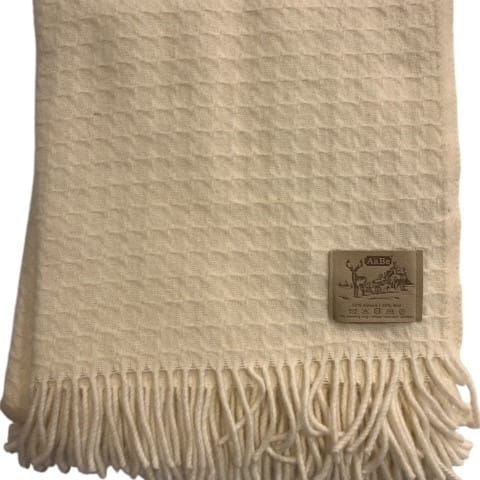 Florence wollen plaid winterwit