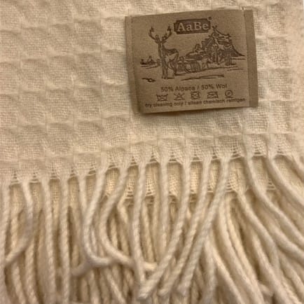 Florence wollen plaid winterwit