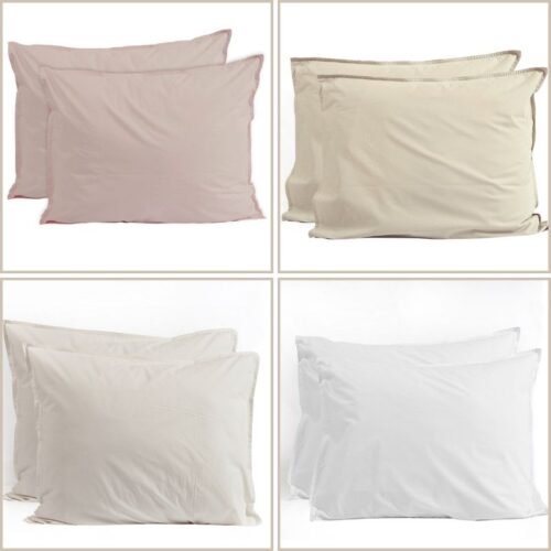 6 kleuren percal katoen slopen