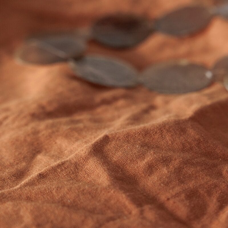 cognac linnen dekbedovertrek 240x220 - Afbeelding 3