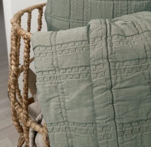 Camden olijf groen sprei