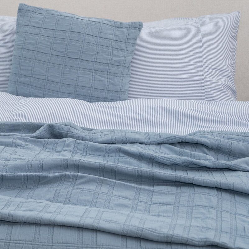 Camden oud blauw grote sprei