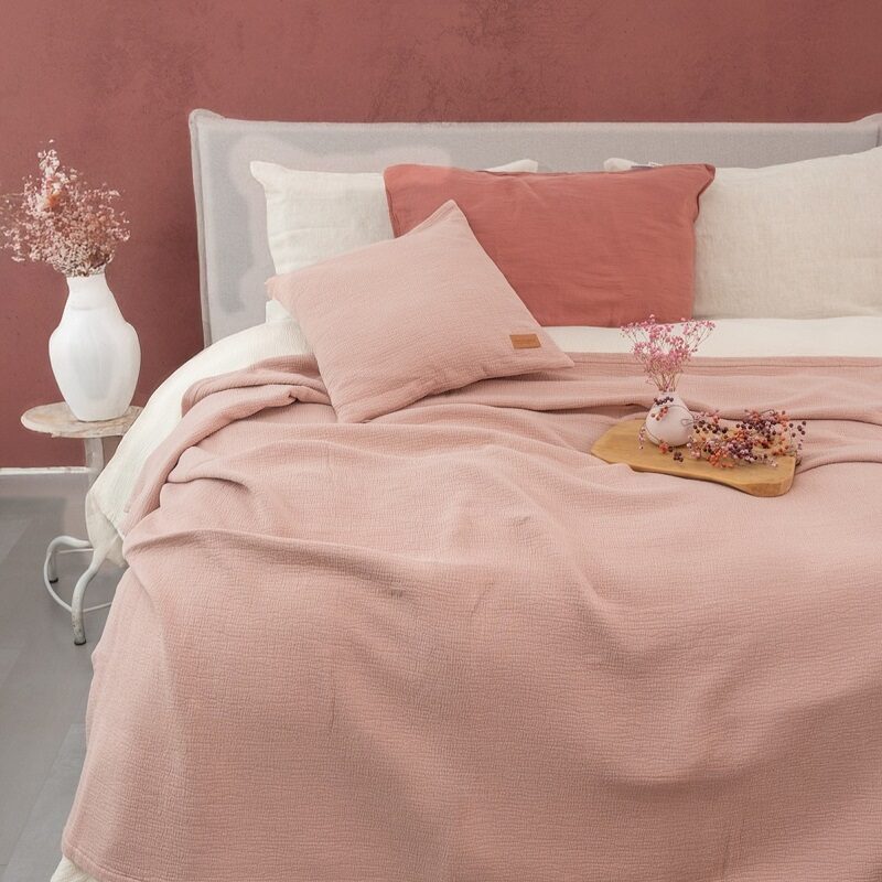 oud roze sprei Hunter 2 persoons