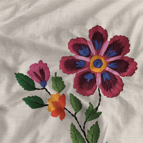 dekbedovertrek met vrolijke bloemen