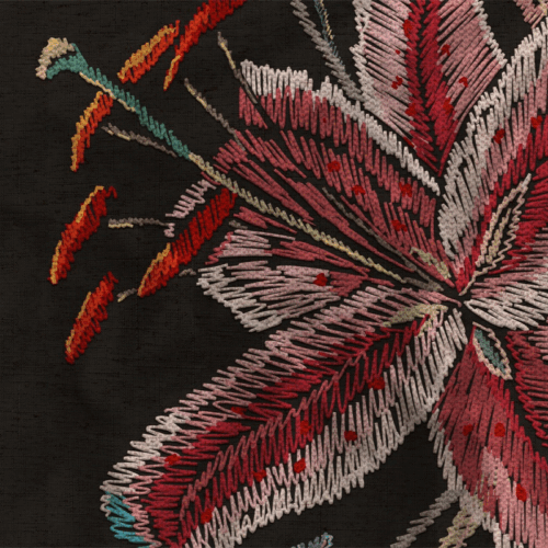 donker dekbedovertrek met bloemen