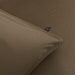 dekbedovertrek taupe satijn ZoHome